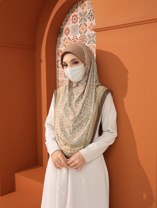 GIRLS Digital printed hijab 2708