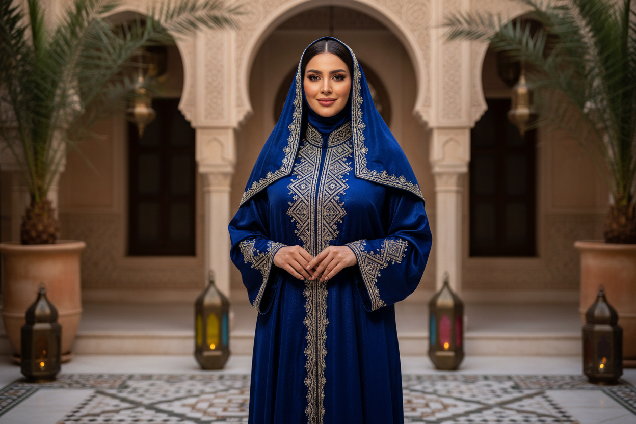 womens wearing luxery unique ayaba with beauitifull hijab modesty arabian looks beauty queens of isalm feels